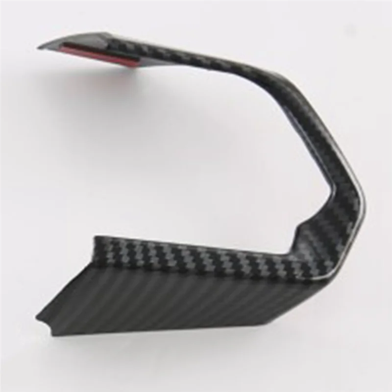 Car Carbon Fiber Style Steering Wheel Switch Button Frame Cover Trim for Toyota Land Cruiser LC300 2022 2023