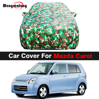 Camouflage Full Car Cover For Mazda Carol Waterproof Auto Anti-UV Sun Shade Snow Rain Wind Resistant Cover