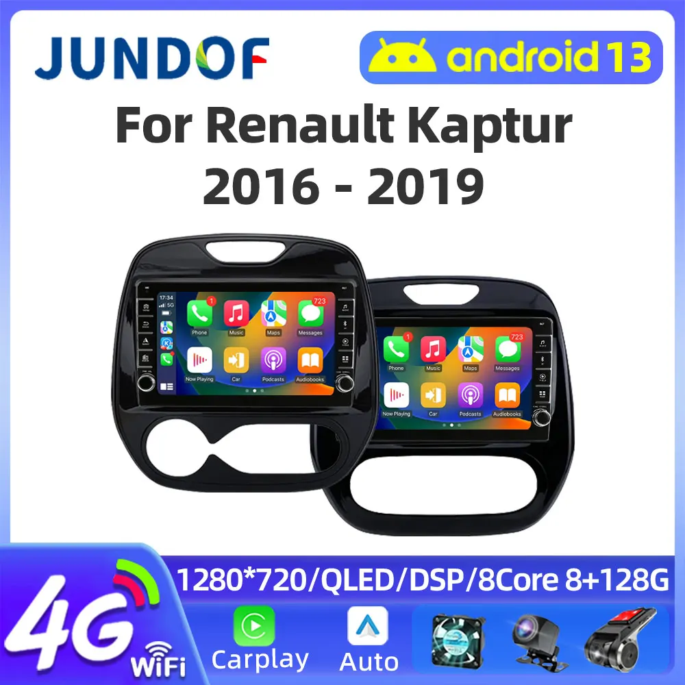 

2 Din Android 12 Car Radio For Renault Kaptur Captur 2016-2019 Multimedia Video Player Stereo 4G Carplay Auto DVD GPS Head Unit