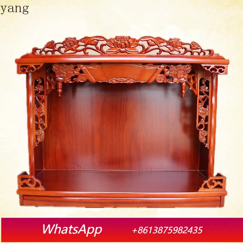 LMM standing cabinet Buddha niche hanging cabinet household Buddha building financial supply table Guanyin Buddha shrine
