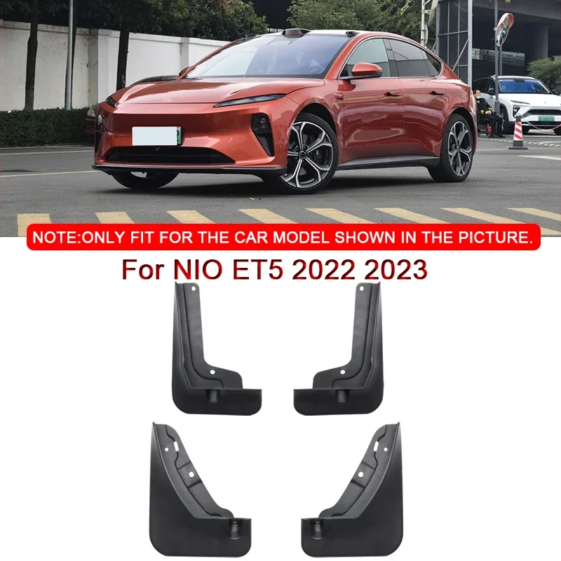 

4pcs Fit For NIO ET5 2022 2023 Car Styling ABS Car Mud Flaps Splash Guard Mudguards MudFlaps Front Rear Fender Auto Accessories