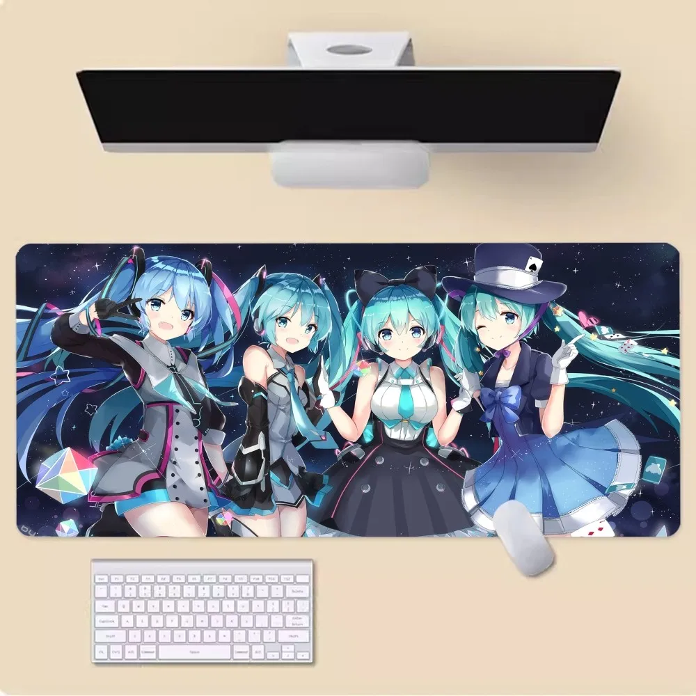 H-Hatsunes Miku Your Own Mats Keyboards Mat Rubber Gaming Mousepad Desk Mat Size For Game Keyboard Pad For Gamer