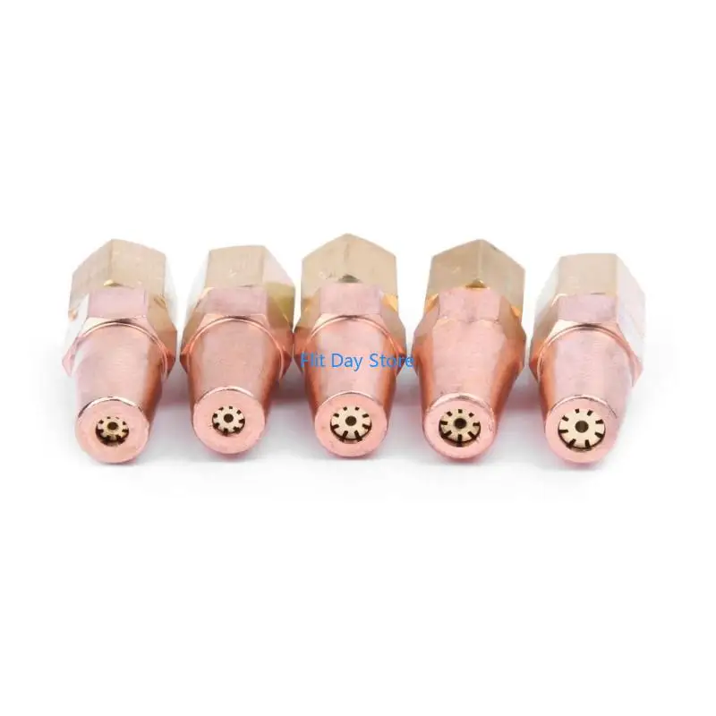 

F92C 5 Pcs H01-6 Propane Gas Welding Nozzle Oxygen Gas Contact Tips Holder Gas Nozzle
