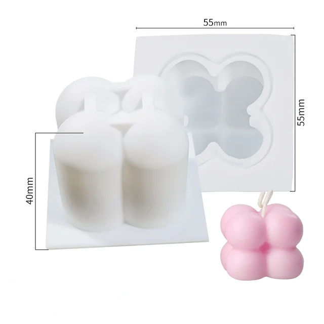 3D Bubble Ball Silicone Candle Mold for Crafting
