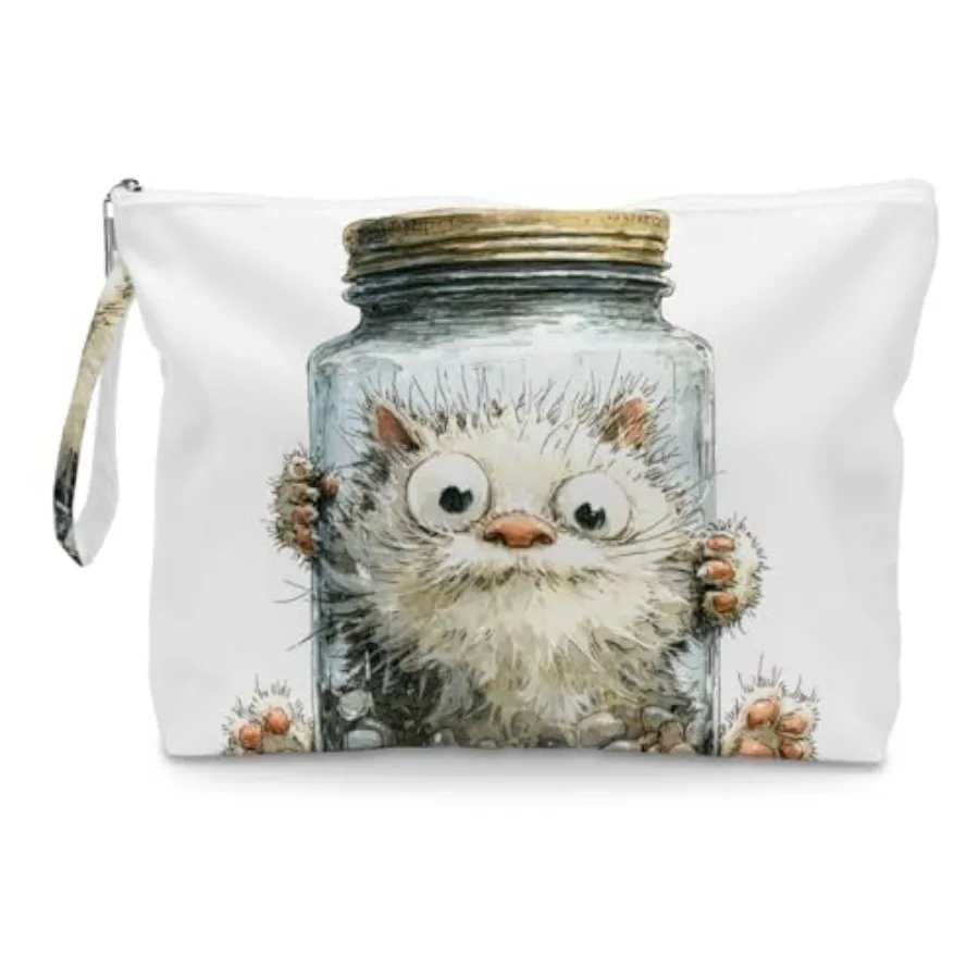 

Fokongna Cute Print Wet Bag, Small Portable Waterproof Multi-Functional Organizer for Women,,Ideal for Daily, Beach and Travel