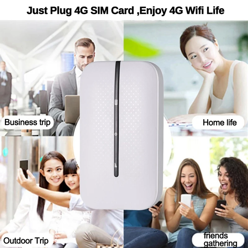 Modem Wifi 2X 4G, Mifi Router wi-fi 150Mbps, Mifi nirkabel Hotspot mobil dengan Slot kartu Sim