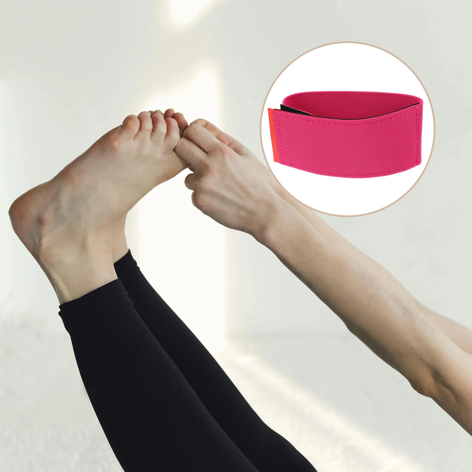 2pcs Sticky Toes Gymnastics Ankle Straps Tumbling Trainer Stretch Back Support Foot Bands For Cheerleading Dance