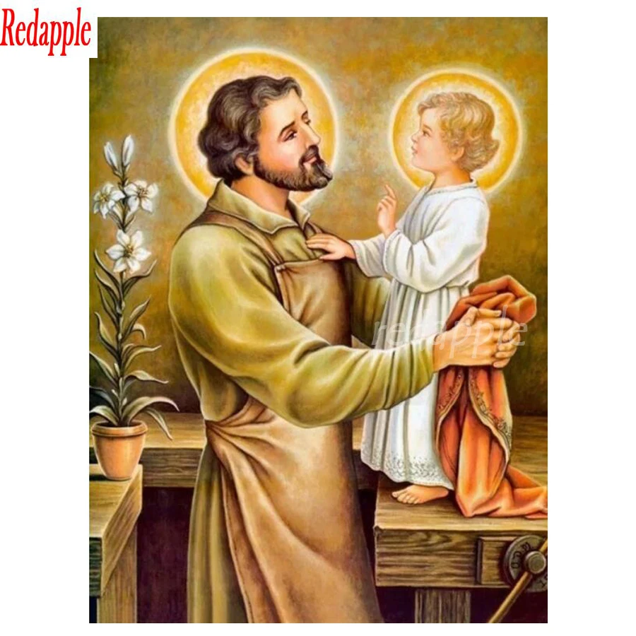 DIY Diamond Painting Cross Stitch 5D Religious Holy Family Image Full Diamond Embroidery Mosaic Jesus with childs Home Decor art