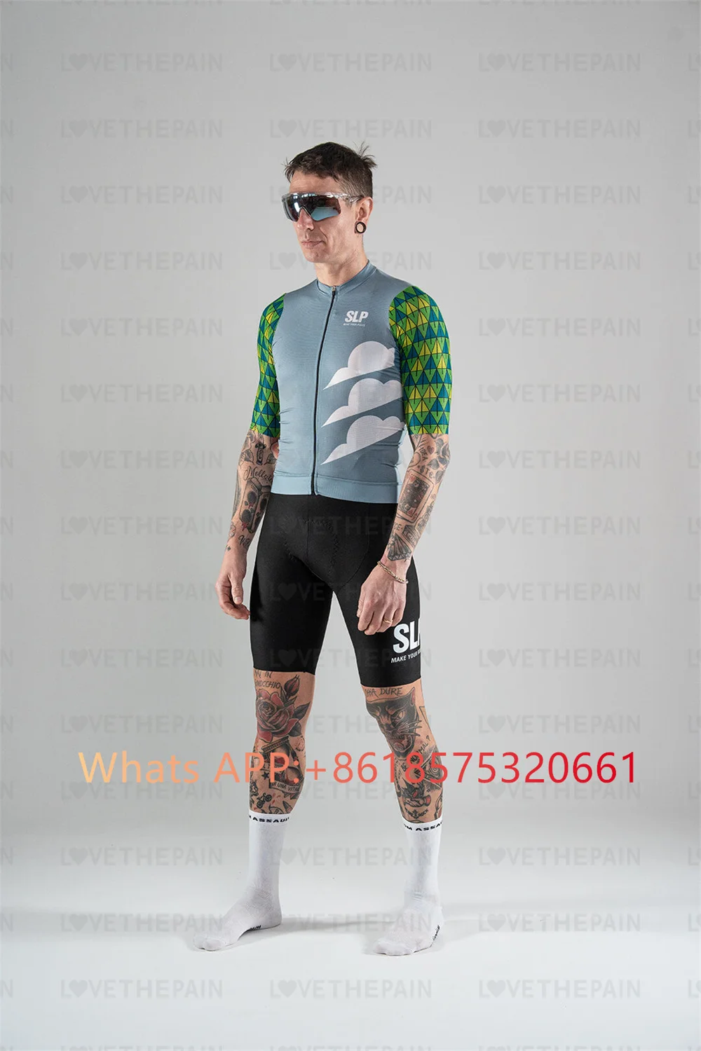 SLOPLINE SLP Pro Bicycle Team Short Sleeve Maillot Ciclismo Men\'s Cycling Jersey Sets Summer Breathable Cycling Clothing Suit