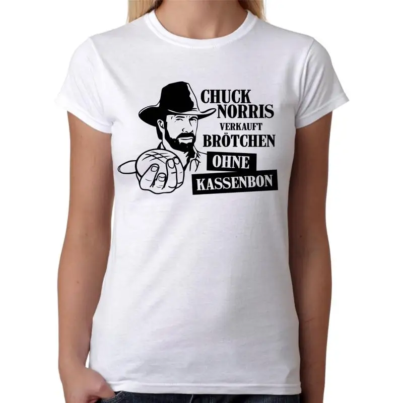 CHUCK NORRIS sells rolls without receipt fun saying meme fun women s T shirt