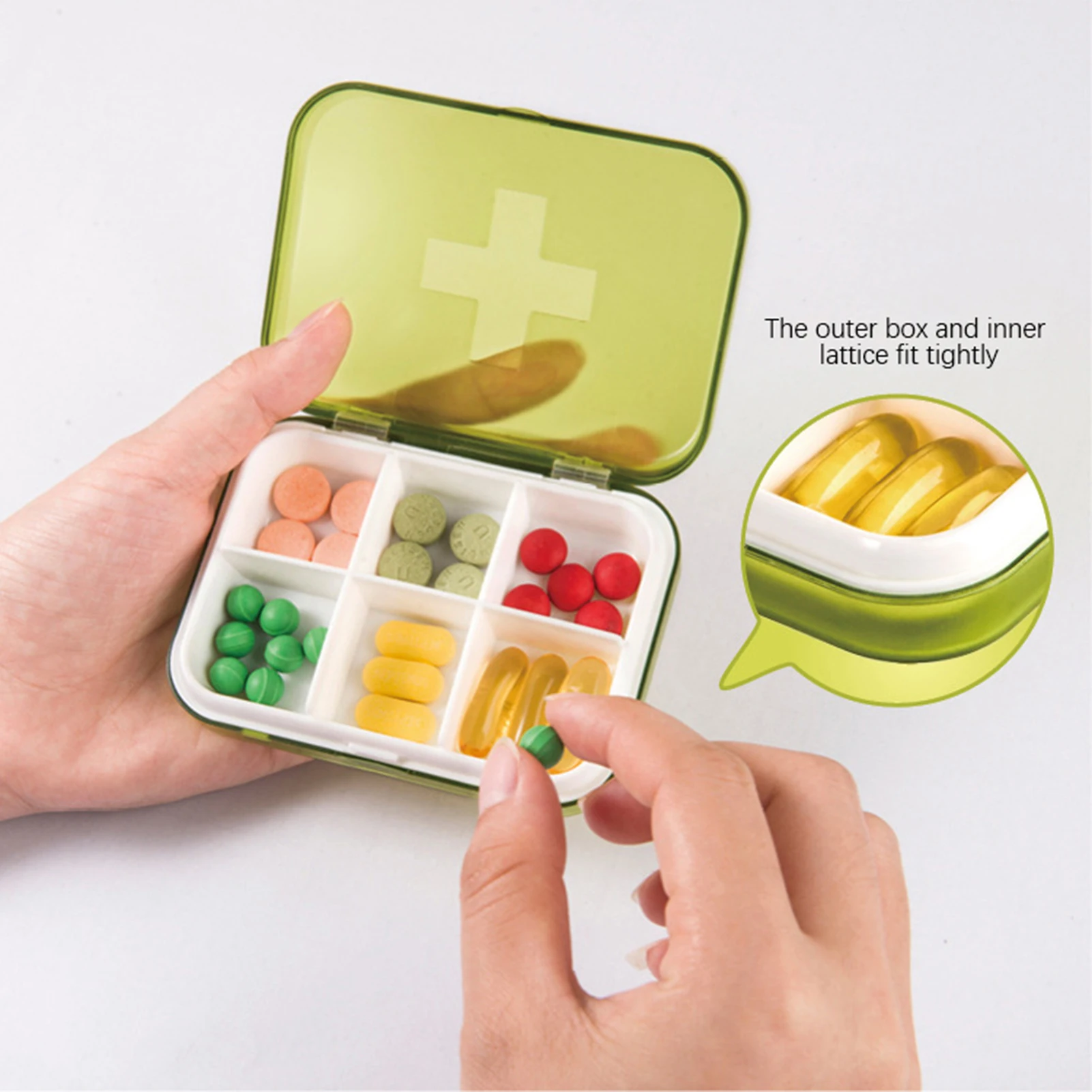 4/6 Grids Travel Pill-Organiser Portable Pills Case Holder Tablet Storage Container Weekly Medicine Dispenser Pill Box For Home