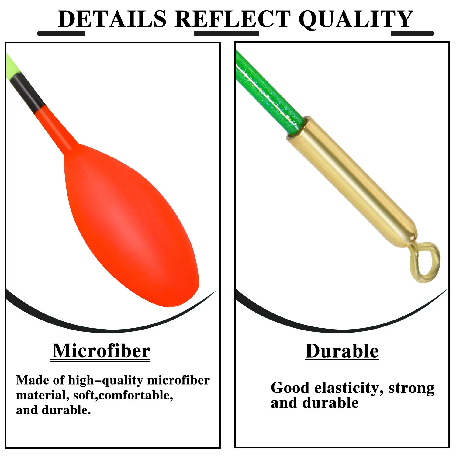 Sougayilang 10 قطع ستوكات المهنية العمودي الصيد تعويم مجموعة متعددة الوظائف إغراء الملحقات لتجربة قسط