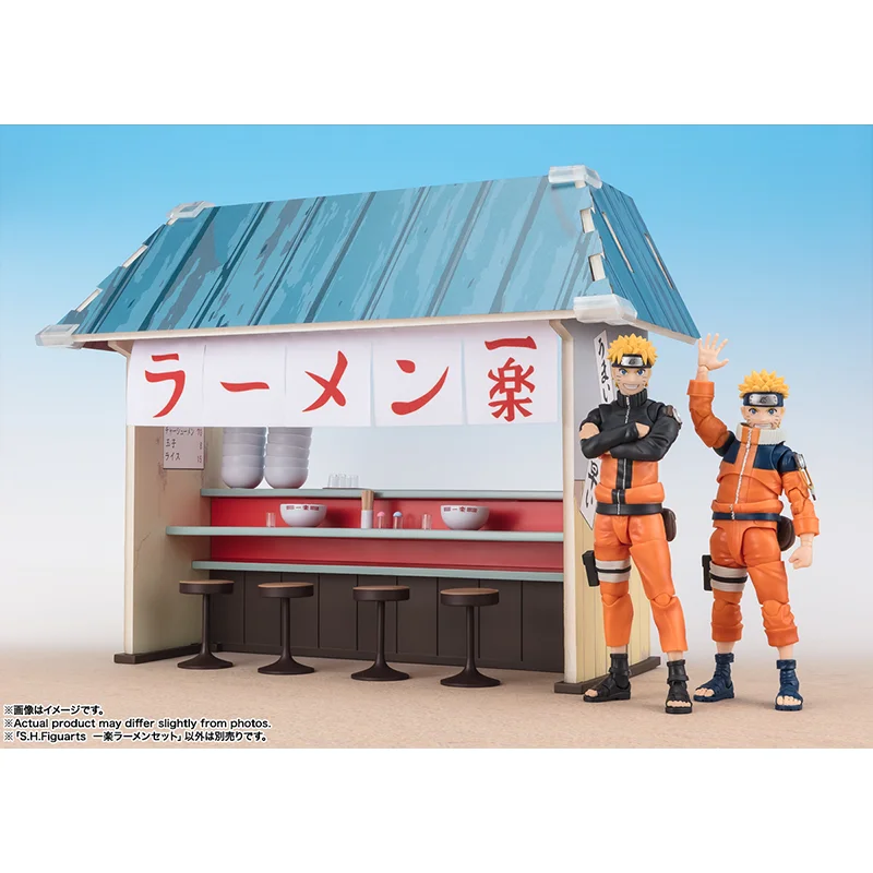 متوفر في المخزون الأصلي بانداي S.H.Figuarts SHF ICHIRAKU RAMEN مجموعة شخصيات الرسوم المتحركة نموذج اللعب