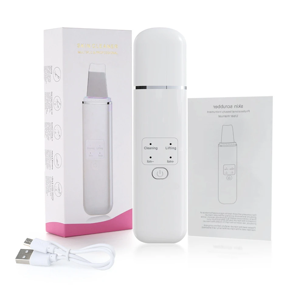 超音波ディープフェイスクリーニングマシンスキンスクラバー汚れを除去黒ずみを軽減シミやしわを軽減顔の美白リフティング