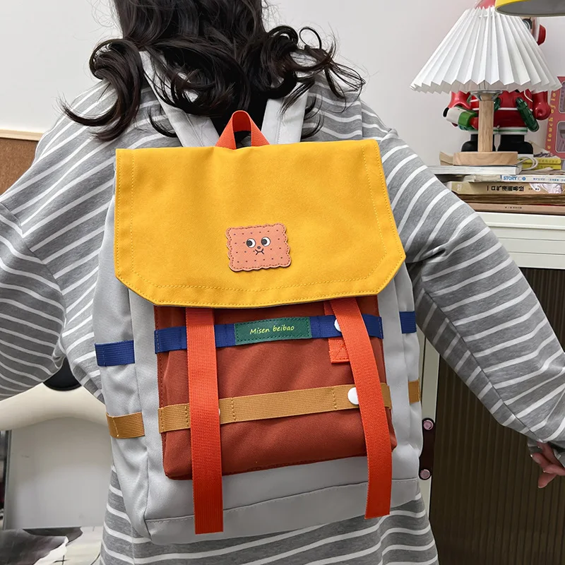 

Cute Backpacks Biscuit Backpack Large Capacity Kids Backpack for Boy Cartoon Backpacks School Bags Designer Bag Mochilas Mujer