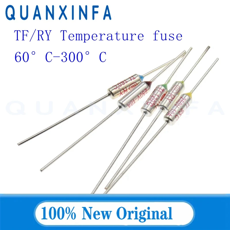 10PCS TF Thermal Fuse RY 10A 250V Temperature Control Thermostat Switch65C 85C 100C 105C 110C 152C 165C 172C 185C 220C 240C 280℃