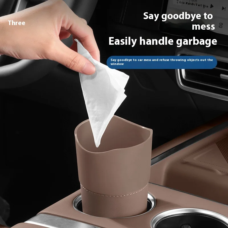 BOMP Fit For Li L6 L7 L8 L9 LIXIANG I8 MEGA Car Door Trash Can Central Control Placed Cup Holder Auto Umbrella Storage Bucket
