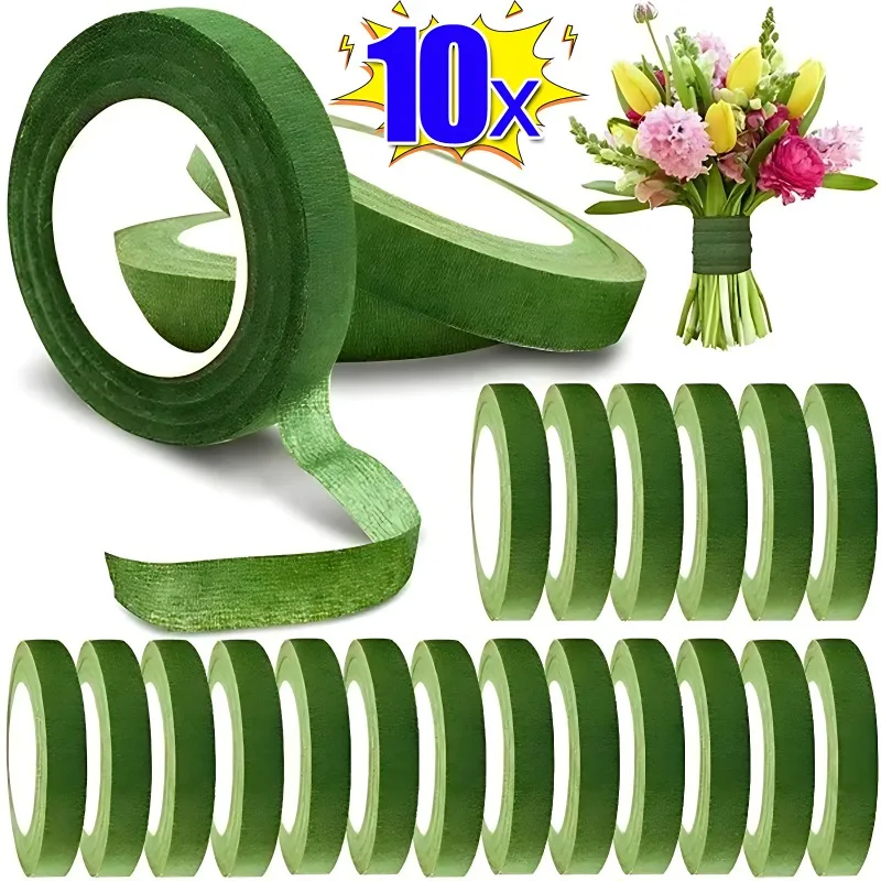 Floriculture Tape Self-adhesive Bouquet Floral Stem Paper Tapes Stamen Wrapping Florist DIY Decorative Flower Wedding Supplies