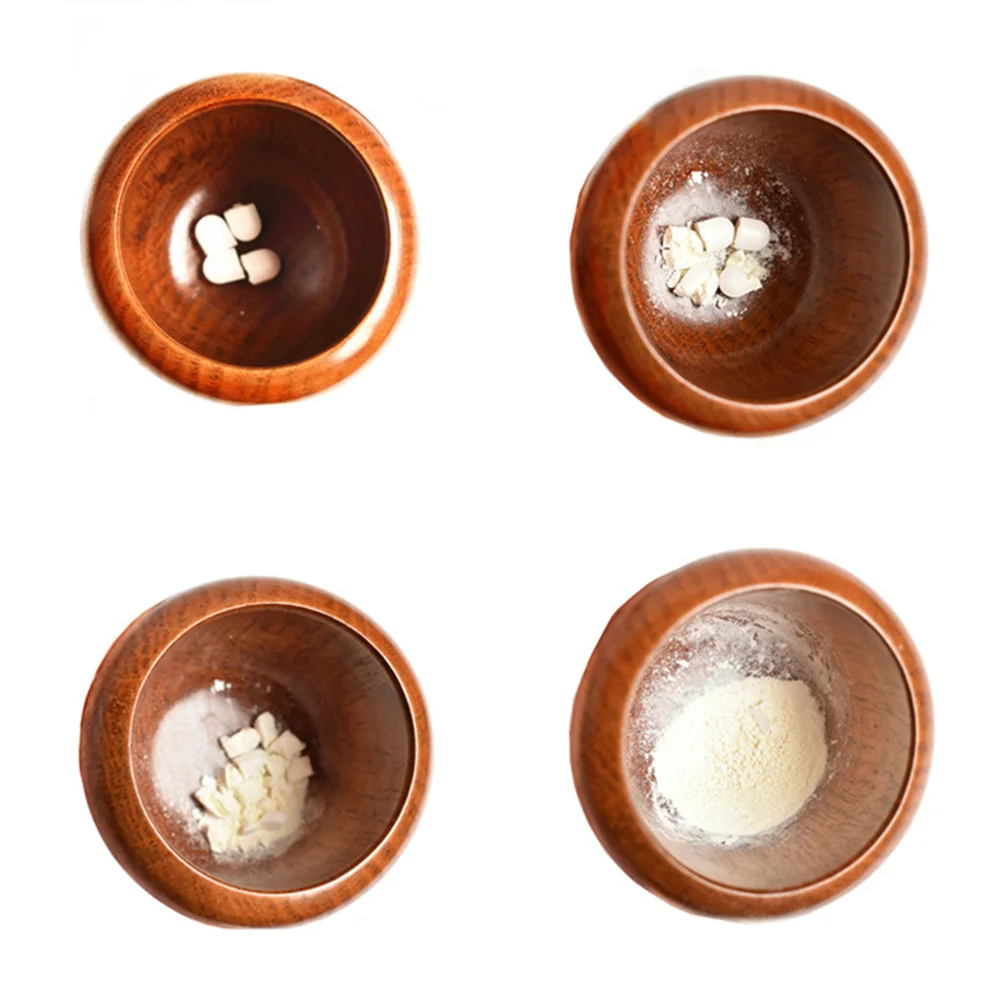 

Wooden Garlic Pounding Bowl Pestle Set For Spice Tool Modern Kitchen Pharmacy Use Mortar Grinder