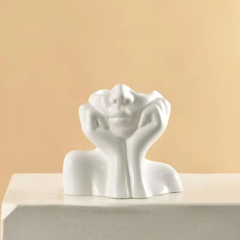 مزهرية إبداعية منزلية راقية على الطراز الشمالي، زخرفة حرفية لزجاجة ديكور فاخرة لغرفة المعيشة، ديكور منزلي غير رسمي #5