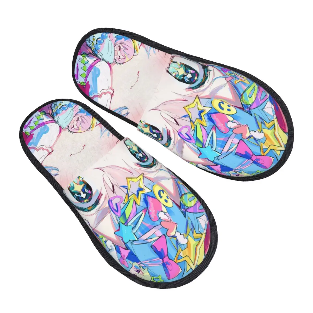

Custom H-Hatsuned M-Mikus Manga Guest Slippers for Bedroom Women Popular House Slipper