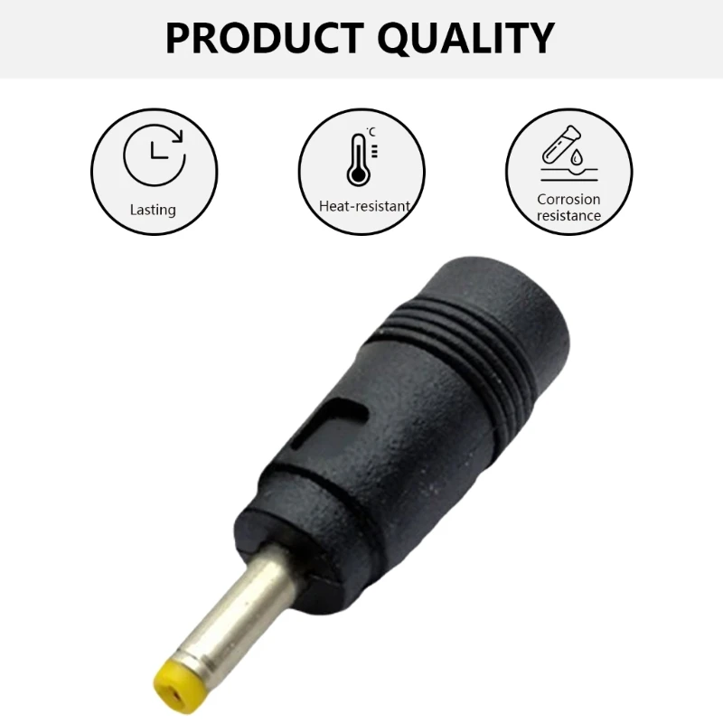Máy tính xách tay động Bộ sạc DC3.5x1.35mm sang DC4.0x1.7mm Bộ chuyển đổi sạc Đầu chuyển đổi nguồn điện Bộ chuyển đổi màu đen