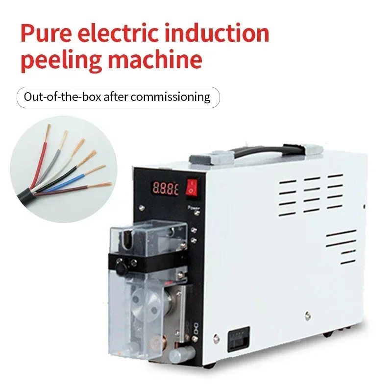Hoge Nauwkeurigheid Desktop Mini Draad Peeling Strippen Snijmachine Inductieve Pneumatische en Elektrische Peeling Machine 3-4 Vierkante Mm
