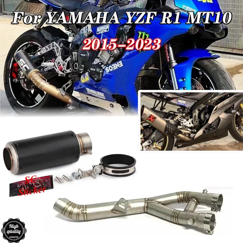 

Выхлопная труба для мотоцикла, выхлопная труба для YAMAHA YZF R1 MT10 MT-10 2015 2016 2017-2018