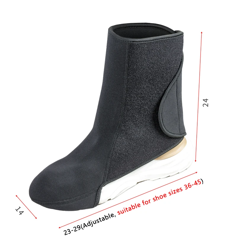 قابل للتعديل يندبروف الكاحل حامي للدراجات النارية ركوب التزلج في الهواء الطلق غطاء الساق الدافئة غطاء للقدم معدات الشتاء الباردة واقية #4