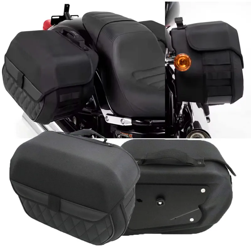 Motorcycle Luggage SaddleBags For Bonneville Speedmaster 2018-2023 Traveling Side Bag 19.5L High-capacity