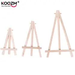 1pc Mini Wood Artist Tripod Painting Easel For Photo Painting Postcard Display Holder Frame Cute Desk Decor Drawing Toy 3Size
