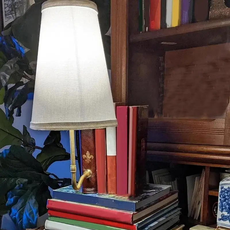 Literatura Lampa do książek Vintage Book Design Lampa stołowa Półka na książki Unikalna dekoracyjna lampa półkowa do salonu Biura domowe