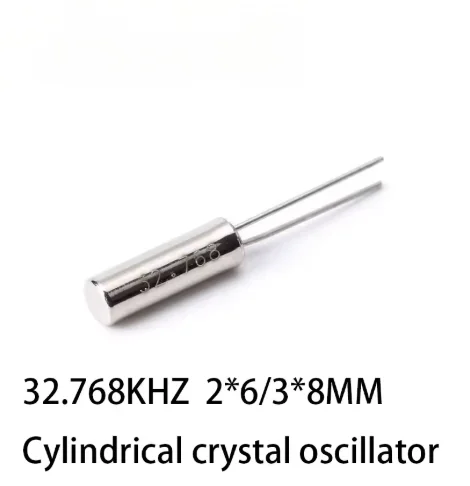 10-100pcs 32.768KHz 32.768 KHZ 32.768K Frequency Resonator Oscillator Quartz Crystal Cylender 2*6mm 2x6mm 2mmx6mm 2mm*6mm 3*8MM