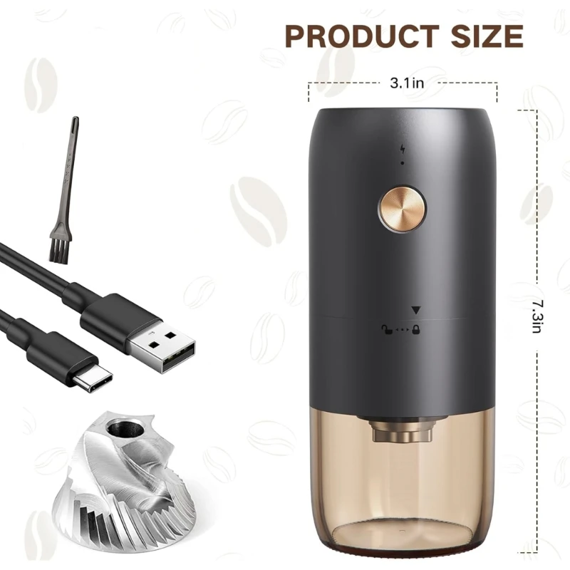 Macinacaffè portatile ricaricabile adatto per esterni interni