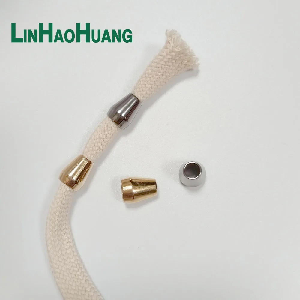 Metal Cord End Caps Conical Tip 100Pcs for Jewelry Making Crafts Clothing & Shoe Accessories DIY Rope Ends for Jackets Sweaters