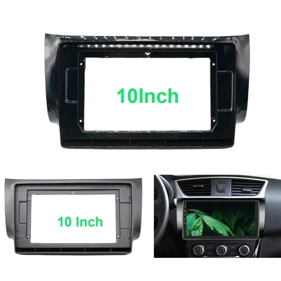 

10.1 Inch 2DIN Car Radio Frame Trim Kit For Nissan Sentra Sylphy 2012-2019 Stereo Panel Dashboard Installation Bezel