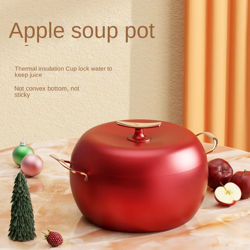 

Apple soup pot high-value multi-functional stewing pot health pot soup pot induction cooker gas stove universal cooking pots