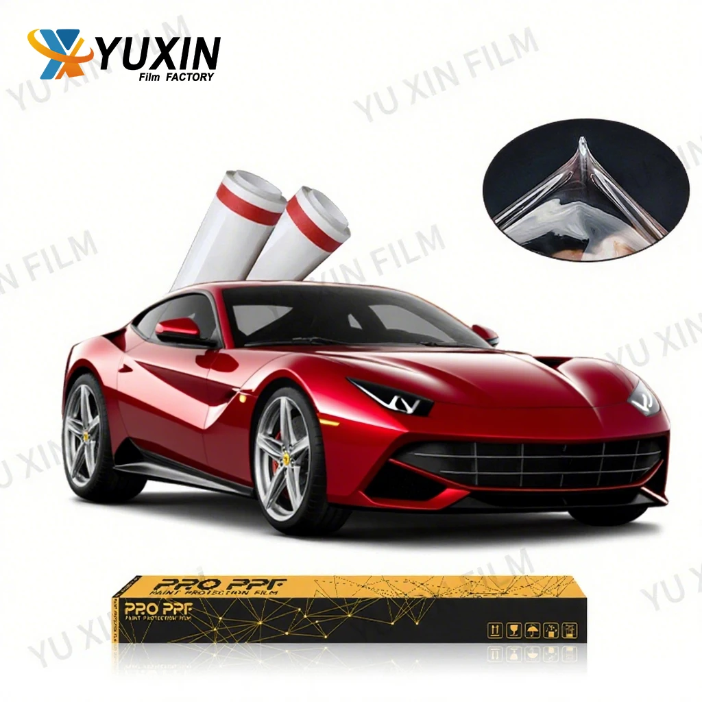 

Transparent Glossy PPF Paint Protective Self Healing Anti Yellowing TPU 6.5mil 7.5mil 8mil 10mil Car Films