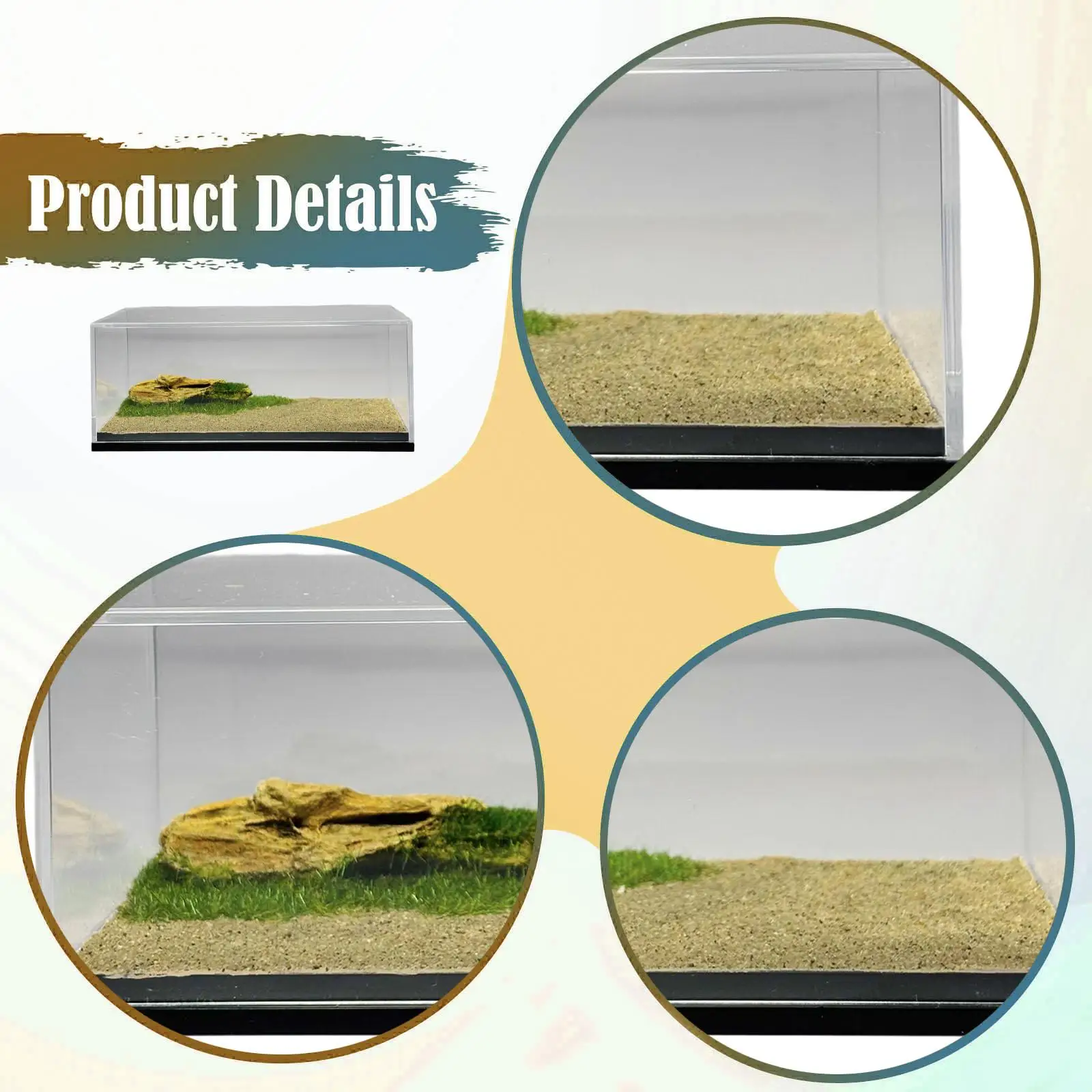 1/64スケールモデルカーディスプレイケース 車両ショーケース 家庭用オフィス用 合金カーモデルディスプレイボックス サンディワイルドネス収納ボックス