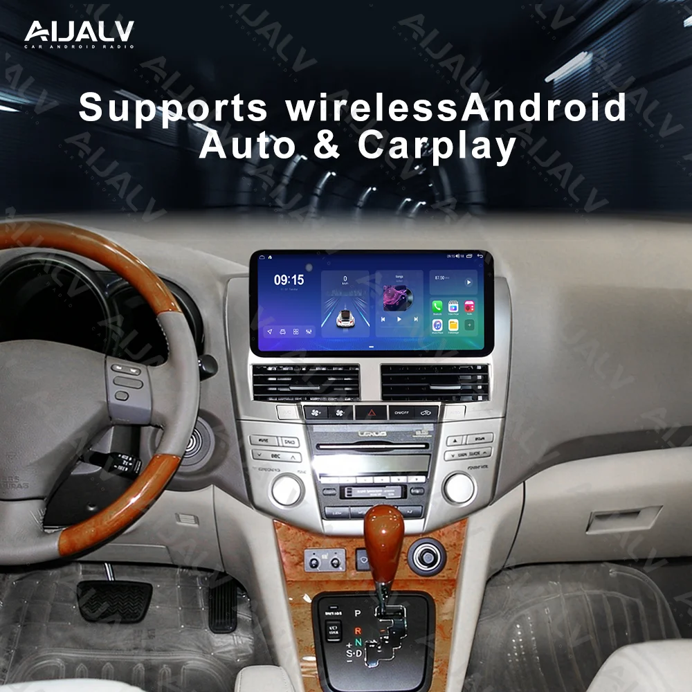 12.3-Inch Portable Car Player Frame Panel for Lexus RX330 RX300 RX350 2003-2009 Left/Right Drive, Silver GPS Amplifier RGB FM Tr