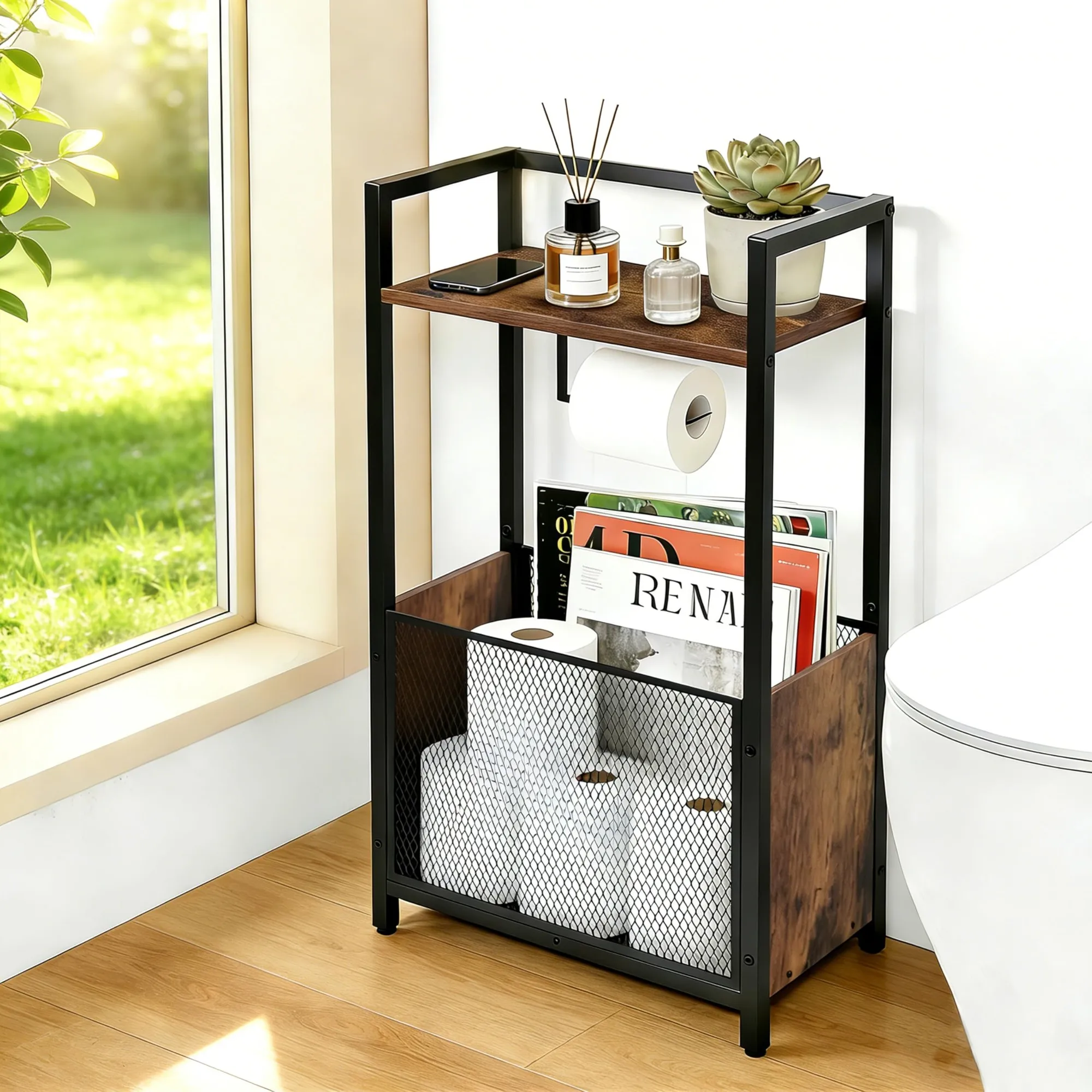 Freistehender Toilettenpapierh – Paper Basket Mesh Bewertung und Preis