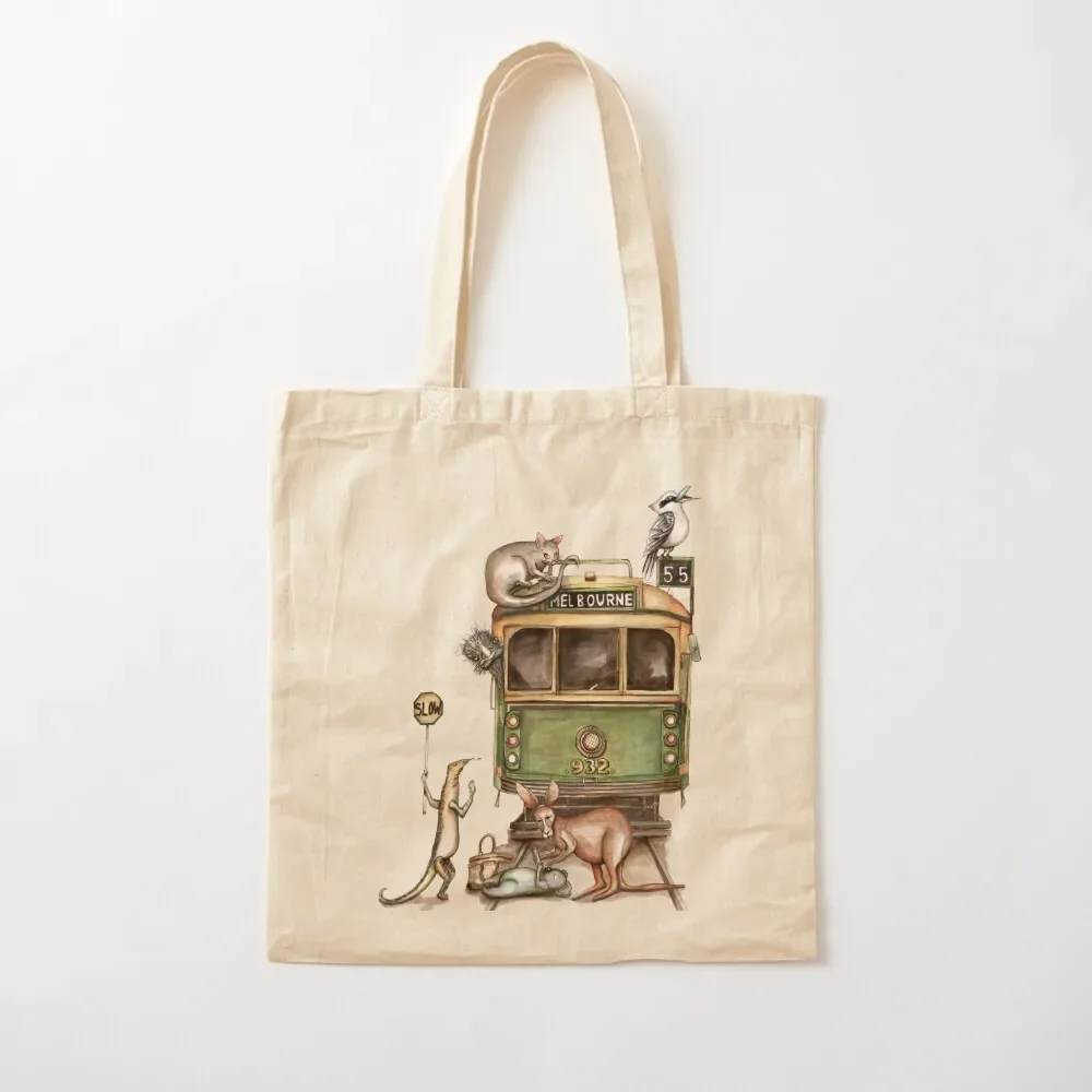 

Melbourne tram Tote Bag foldable reusable bag tote bag woman eco pack Shopper handbag