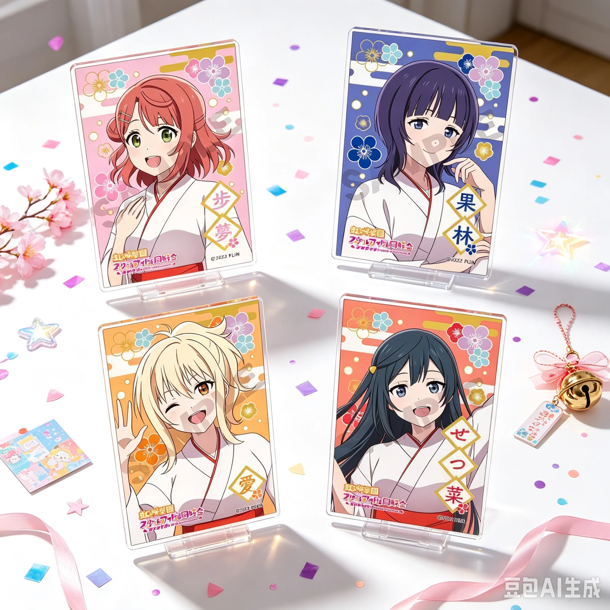 Acrylic Stand Model Hot15CM Anime Love Live! Nijigasaki High School Idol Club Model Action Figure Peripheral Collection Keychain