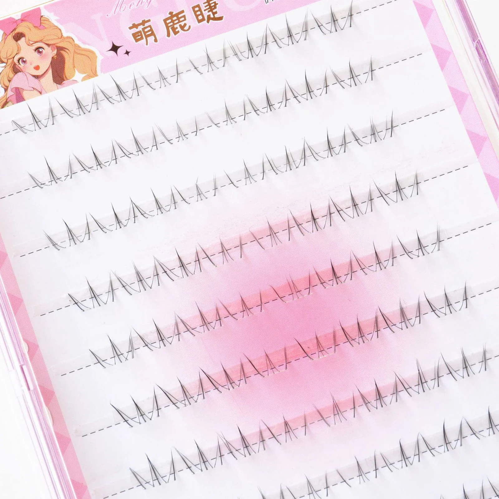 Cat's Eye Bottom Lashes Transparent Band Fluffy Style Lower False Eyelashes for Daily Makeup 5-6mm Mixed Natural Long Under Lash - Image 5