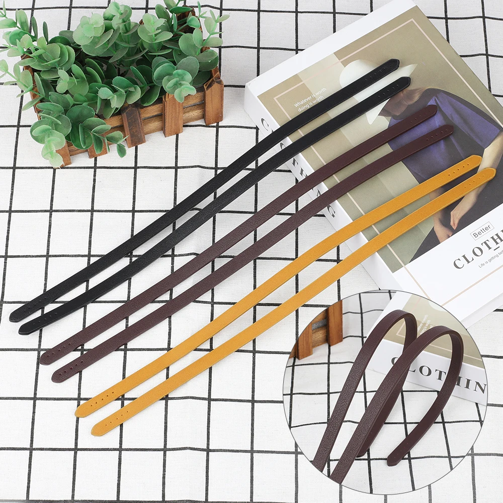 2pcs 40/70cm PU Leather Bag Strap Handles Shoulder Bags Belt Replacement for Women DIY Handmade Handbag Purse Repair Accessories