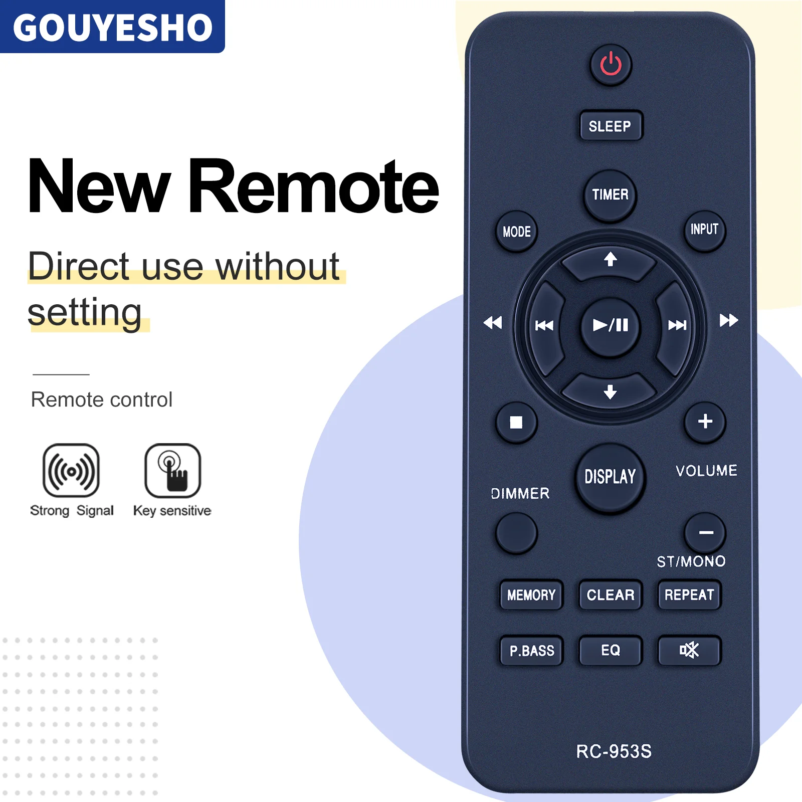 New Remote Control for Pioneer RC-953S X-EM16 EM26 X-EM21 X-EM11 X-PM12 Micro Hi-Fi Receiver