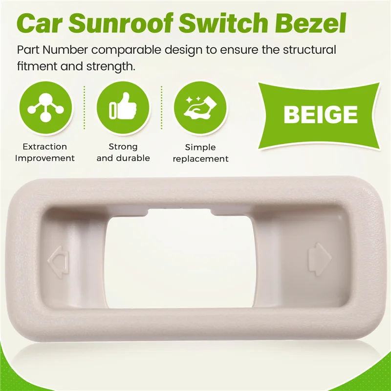 Abtc-interruptor do teto solar do carro moldura botão do teto solar painel de guarnição 5855a031 para mitsubishi pajero v93 v97 v73 galant lancer