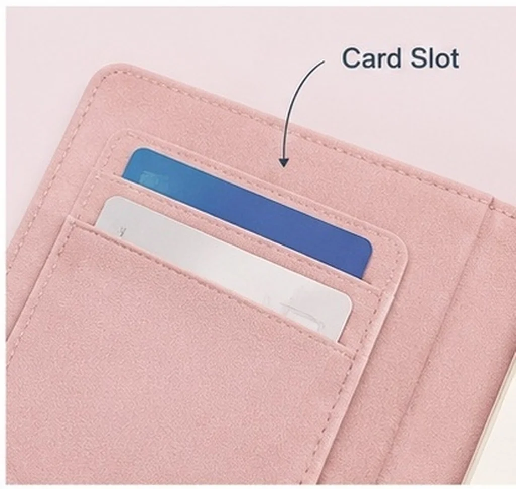 A6 Journal Cover with Card Holder Pen Loop and Inner Pocket Fabric PU Notebook Protector for Students Professionals