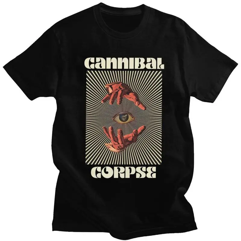 Custom Gorgeous Hand Eyes Cannibal Corpse T Shirt Men Short Sleeved Soft Cotton T-shirt Print Tee Tops Streetwear Tshirts