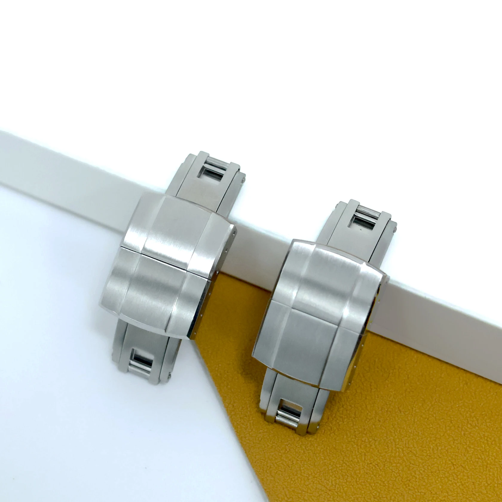 16mm 18mm Spring Deployant Adjustable Watch Buckle Perfect Fit for Rolex Cartier Omega Watch Original Component Watch Band Clasp